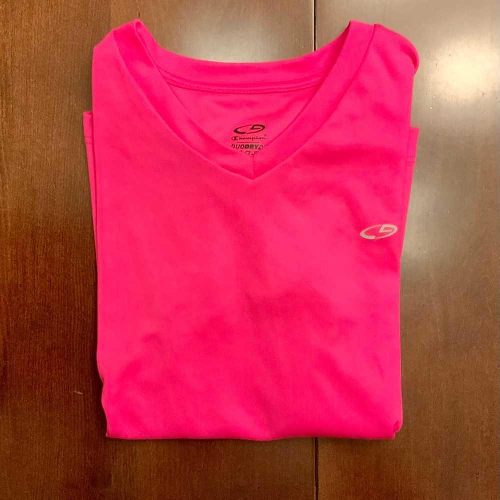 Champion girls’ t-shirt, sz M, great shape, pink - Picture 2 of 4
